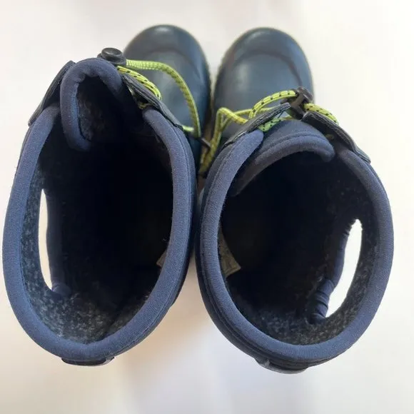 • Bogs Navy Blue Arcata Lace Up Snow Boots •