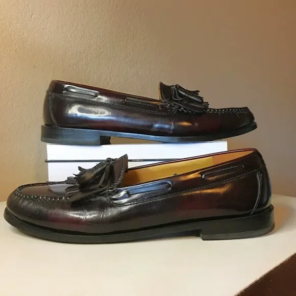 𝐂𝐎𝐋𝐄 𝐇𝐀𝐀𝐍 Burgundy Hudson Kiltie Tassel  -  Size 10