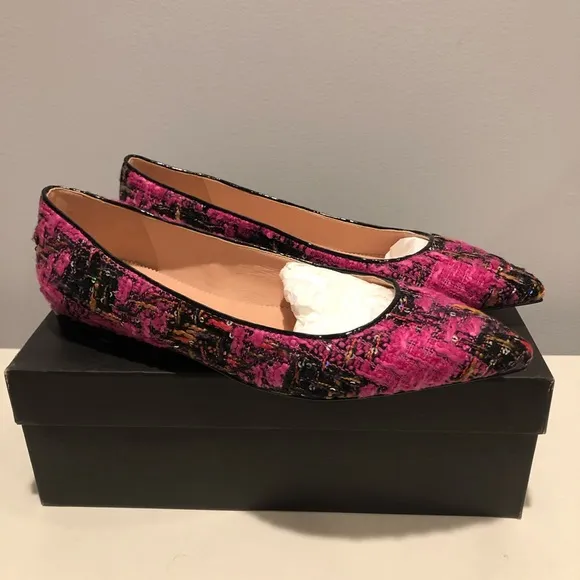 ⭐️ J. Crew Pointed-toe flats in tweed