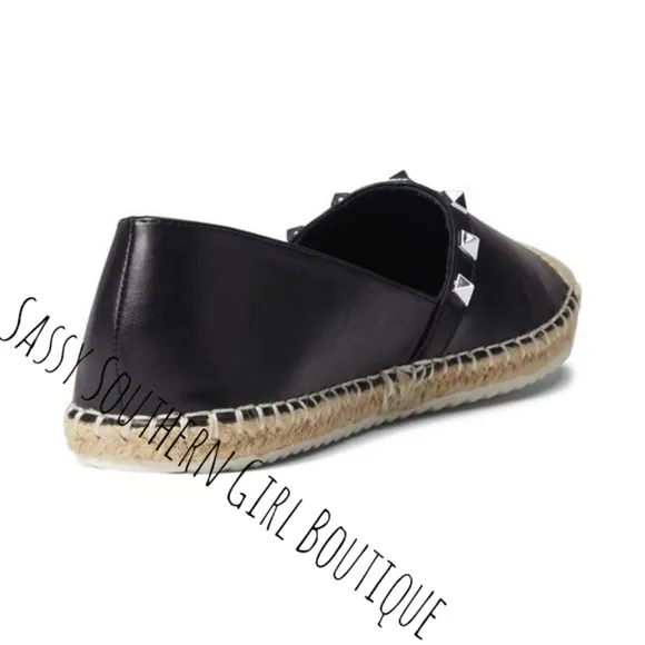 🆕⭐ Madden Girl black studded espadrilles