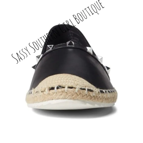 🆕⭐ Madden Girl black studded espadrilles