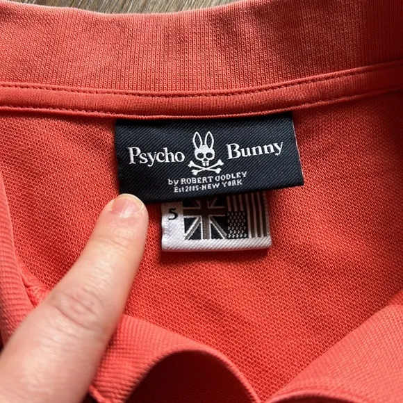 🐰 Psycho Bunny Coral Polo
