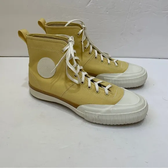 3.1 PHILLIP LIM MOONSTAR HIGH TOP SNEAKERS IN MUSTARD YELLOW