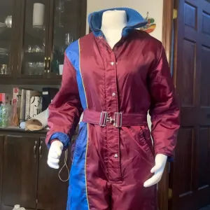 70’s RAVEN TRUE VINTAGE ONE PIECE SKI SUIT SNOWBOARDING SNOWMOBILE WINTER SPORTS