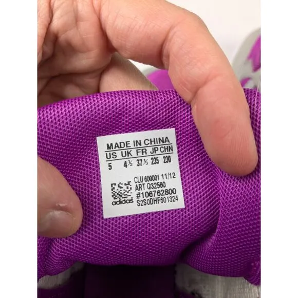 Adidas Hardcourt HI-J Big Tref Purple/Gray High top Sneakers
