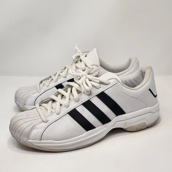 Adidas Superstar 2G Athletic Shoes Sneakers Men Size 10 White Black Vintage
