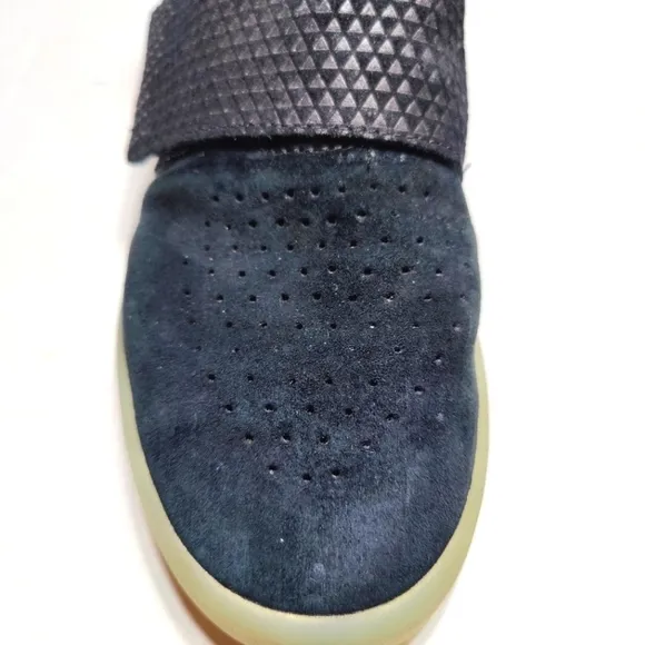 Adidas Tubular Invader High Top Black Strap Suede Sneakers Men's Size 9