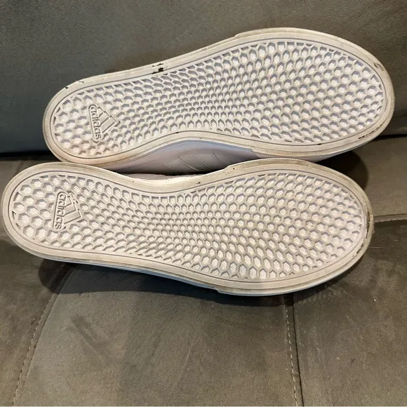 Adidas White Platform Sneakers with Chunky Sole