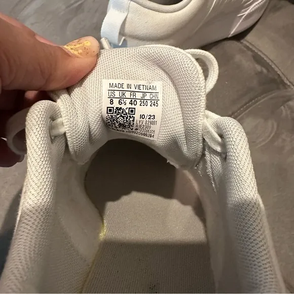 Adidas White Platform Sneakers with Chunky Sole