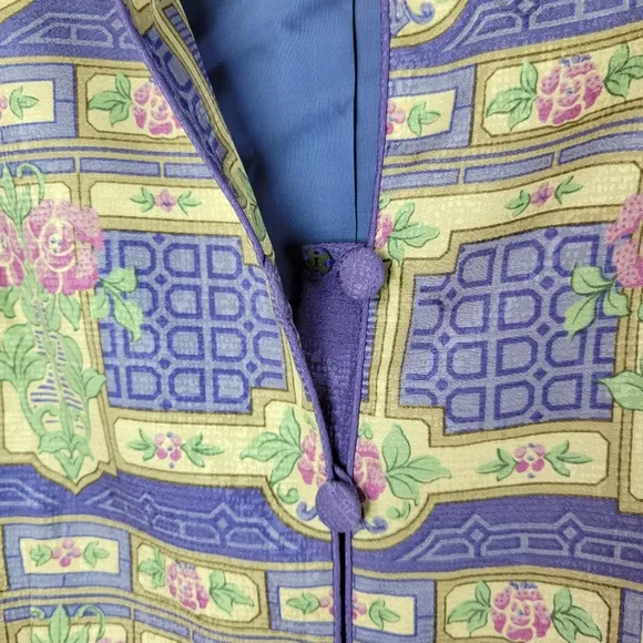 Adrianna Pappel 100% Silk Short Sleeve Suit Sz 18 Vintage NWOT