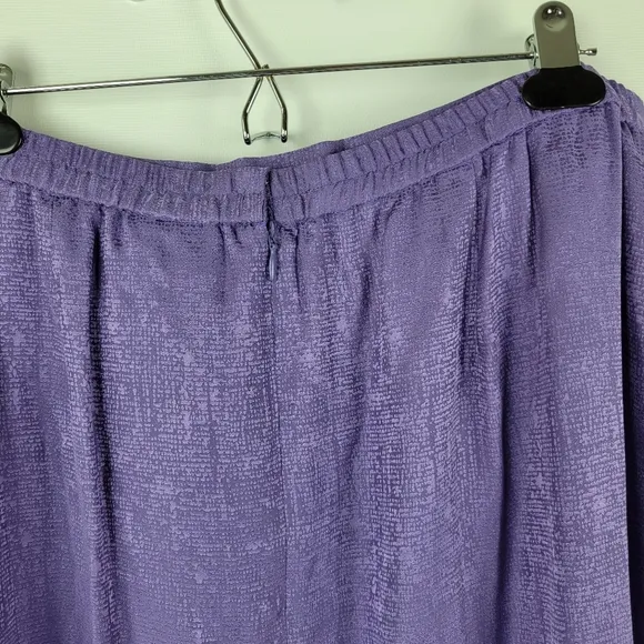 Adrianna Pappel 100% Silk Short Sleeve Suit Sz 18 Vintage NWOT