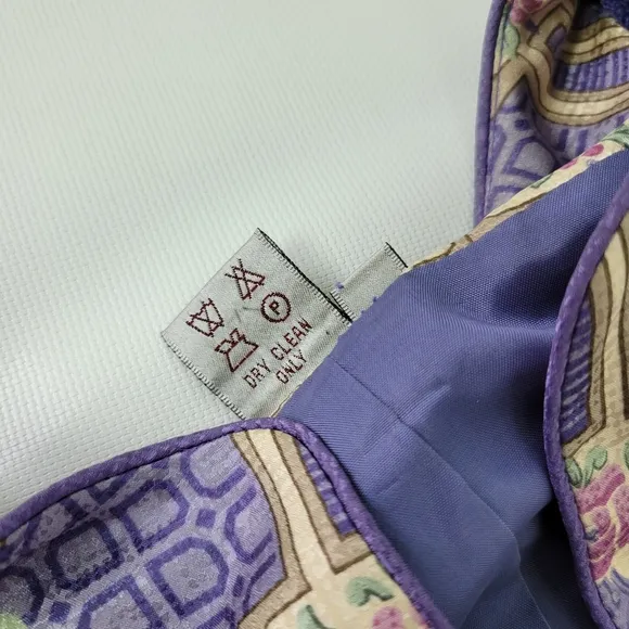 Adrianna Pappel 100% Silk Short Sleeve Suit Sz 18 Vintage NWOT