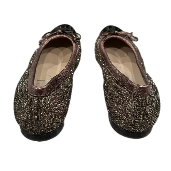 AGL Ballet gold and black flats