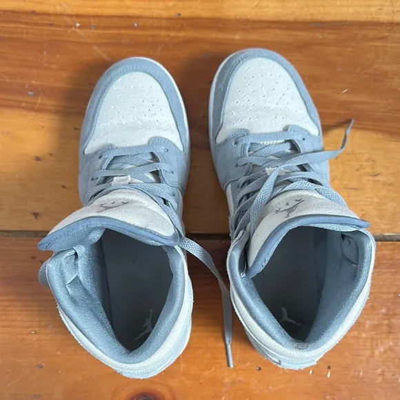 Air Jordan Gray High-Top Sneakers Size 7.5
