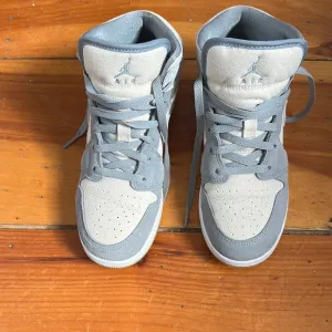 Air Jordan Gray High-Top Sneakers Size 7.5