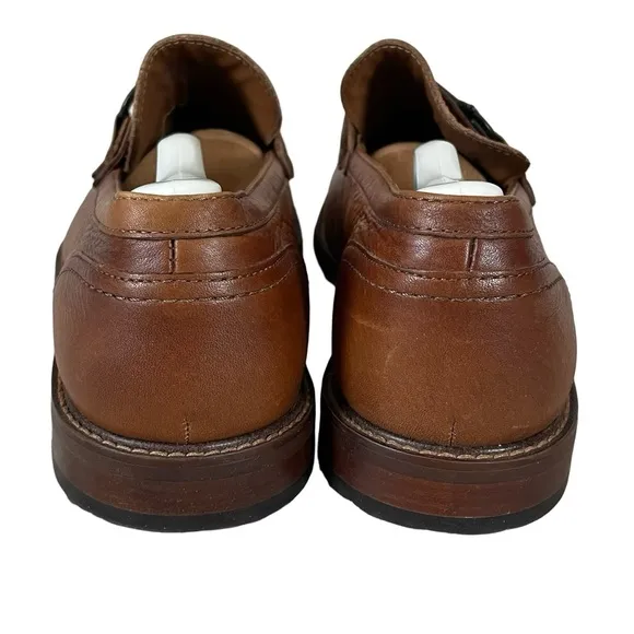 ALDO Schergerflex Dress Bit Loafer Cognac Leather Flexible Slip On Men's Size 9