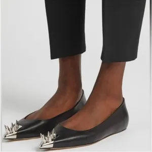 Alexander McQueen Spike Toe Flats 39 / 9