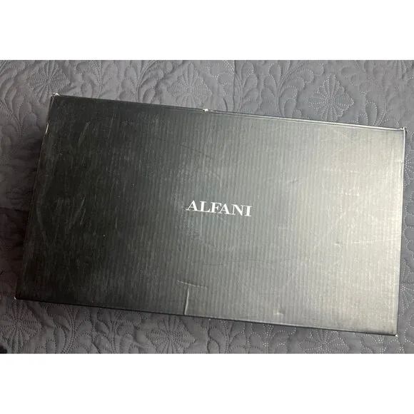 ALFANI Black Padded Zion Round Toe Slip On Loafers Dress Shoes 9M: NIB