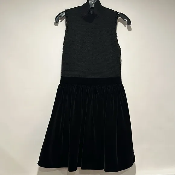 Alice and Olivia Barrett Sleeveless Black Mini Dress Size 2