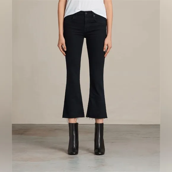 ✨ALL SAINTS✨ Heidi Cropped Flared Jeans