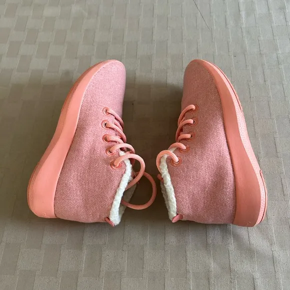 Allbirds Wool Runner Up Mizzles High Top Sneakers in Buoyant Pink