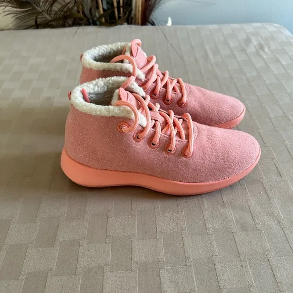 Allbirds Wool Runner Up Mizzles High Top Sneakers in Buoyant Pink