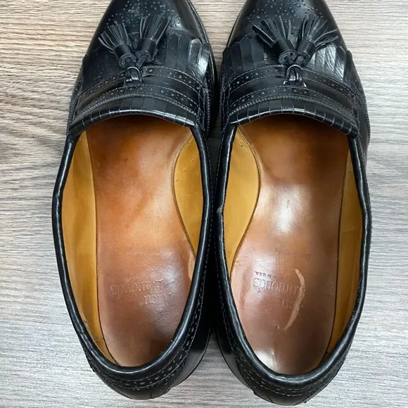 Allen Edmonds Bridgeton Black Tassel Loafers 9.5 E