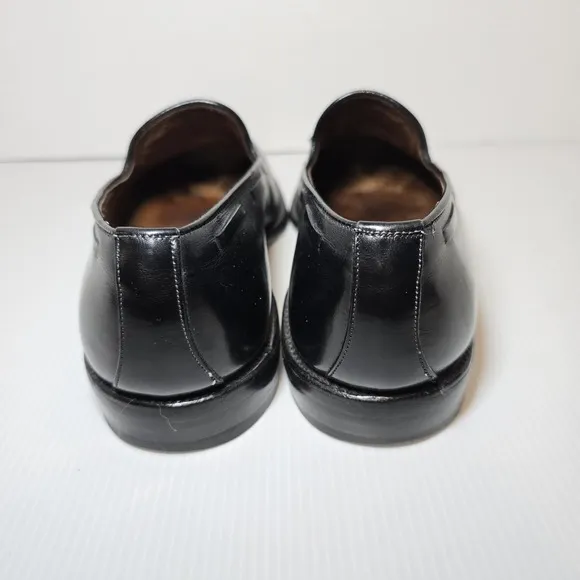 Allen Edmonds Grayson Men's Size 9.5 E Black Leather Tassel Loafers Dress Shoes