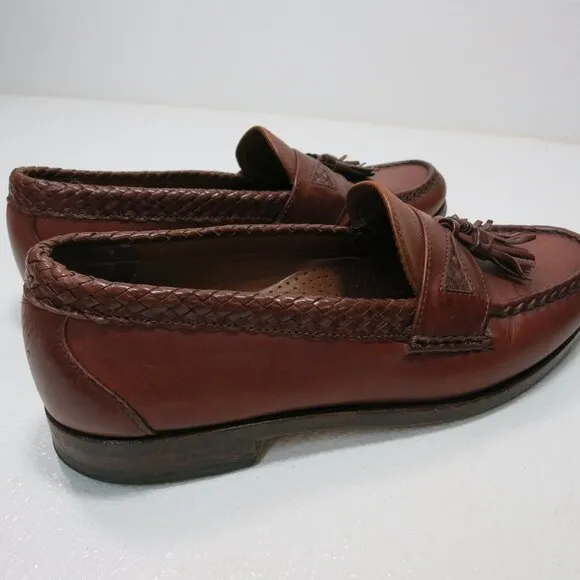 Allen Edmonds Maxfield Strap Tassel Leather Dress Loafers Men's Footwear Sz 9 D