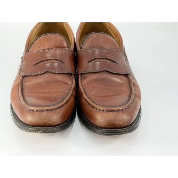Allen Edmonds Mens Size 9D Hinsdale Walnut Penny Loafers Slip On Dress Shoes