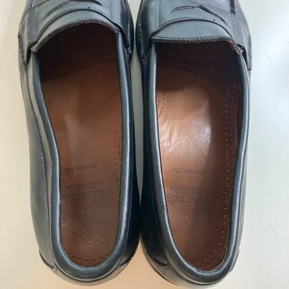 ALLEN EDMONDS Paxton Black Leather Penny Loafers Slip-on Dress Shoes Size 12