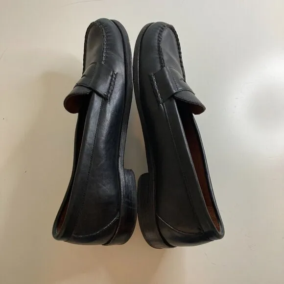 ALLEN EDMONDS Paxton Black Leather Penny Loafers Slip-on Dress Shoes Size 12