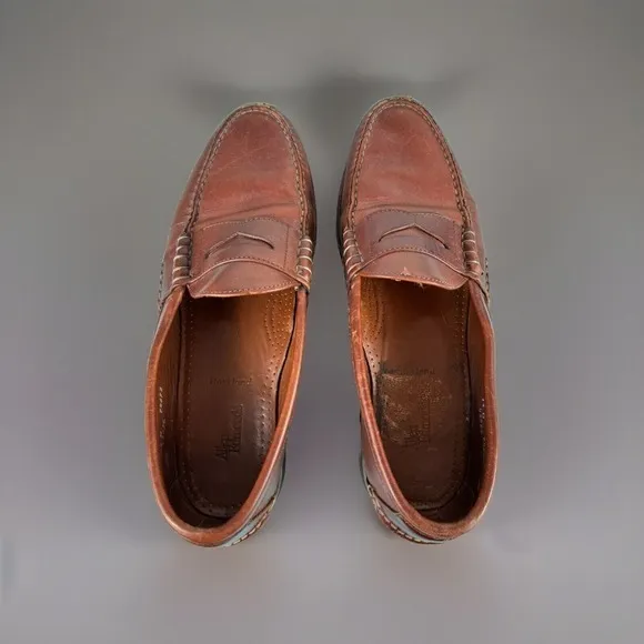 ALLEN EDMONDS Rockland‎ Men's Brown Leather Penny Loafer Shoes 42556 - SIZE 13 D
