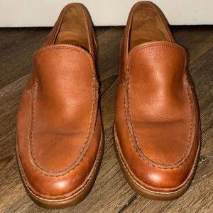 Allen Edmonds Wilder Brown Leather Loafers Classic Slip-On Dress Shoes 11.5 EEE