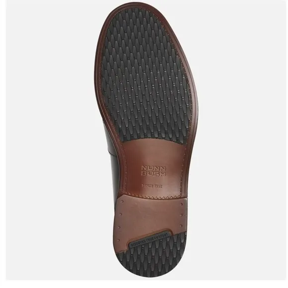 &quot;Nunn Bush Lincoln Moc Toe Penny Loafers, Size 8W&quot;