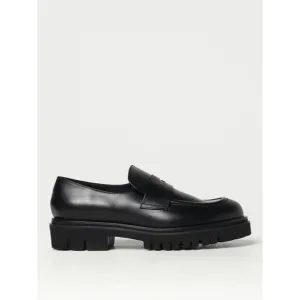 Anna F. Leather Penny Loafers Chunky Sole Women Black