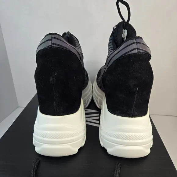 Anthony Wang Chunky Platform Sneakers Blueberry-04 Black Size 9 NWB