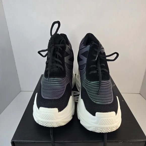 Anthony Wang Chunky Platform Sneakers Blueberry-04 Black Size 9 NWB