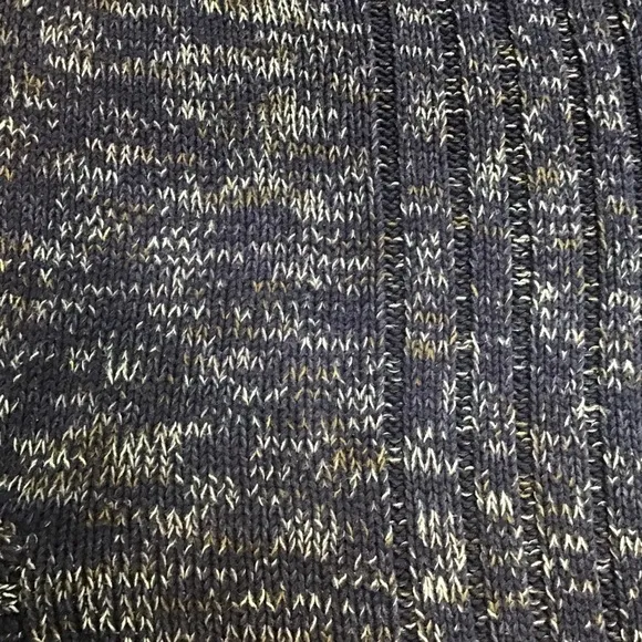 ANTHRO Yellow Bird Sweater Cardigan Sunday Drape Cowl Blue Size M