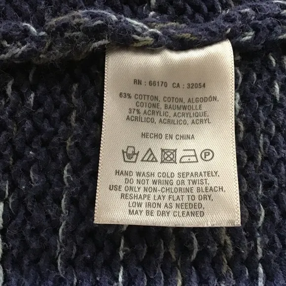 ANTHRO Yellow Bird Sweater Cardigan Sunday Drape Cowl Blue Size M