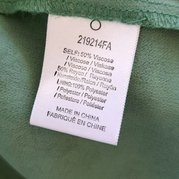 Anthropologie Dolan Verdure Maxi Dress Medium Boho Green Floral Tiered Strappy