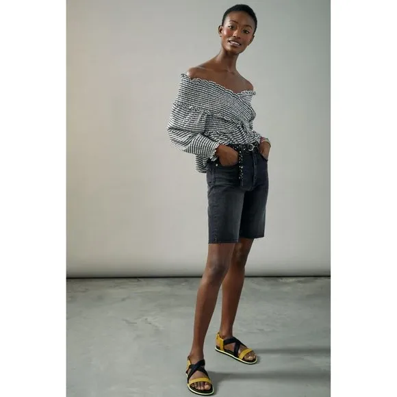 Anthropologie Pilcro Denim Bermuda Shorts