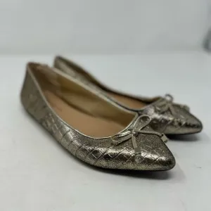 Antonio Melani gold tone ballet flats size 7.5