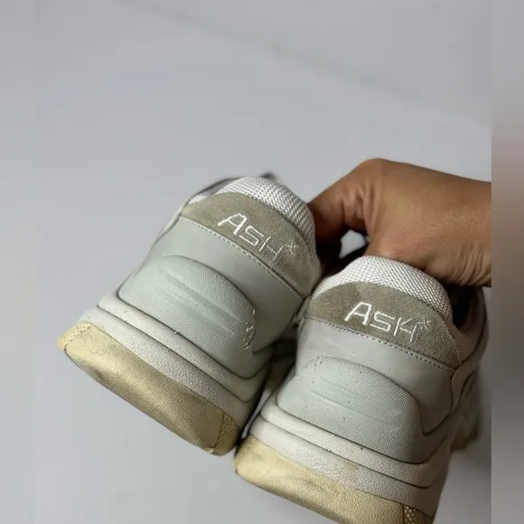 ASH Addict 12 Low-Top Sneakers Size 37 White Multi Color