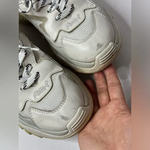 ASH Addict 12 Low-Top Sneakers Size 37 White Multi Color
