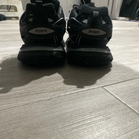 Balenciaga Black Sneakers with Modern Silhouette and Sporty Aesthetic