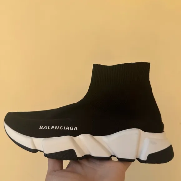 BALENCIAGA Women's Speed Knit High Top Sneakers