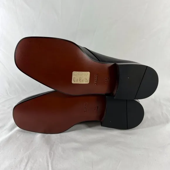 BALLY Brenzo Brown Leather Lace Up Dress Shoes Made in Switzerland Marked as 7US