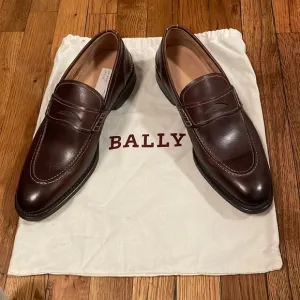 Bally Brown Leather Loafers