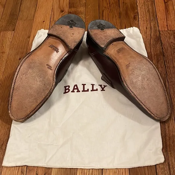 Bally Brown Leather Loafers